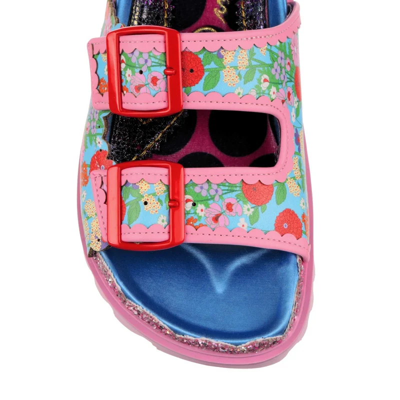 Irregular Choice Damen Garden Gander Sandale – Blau