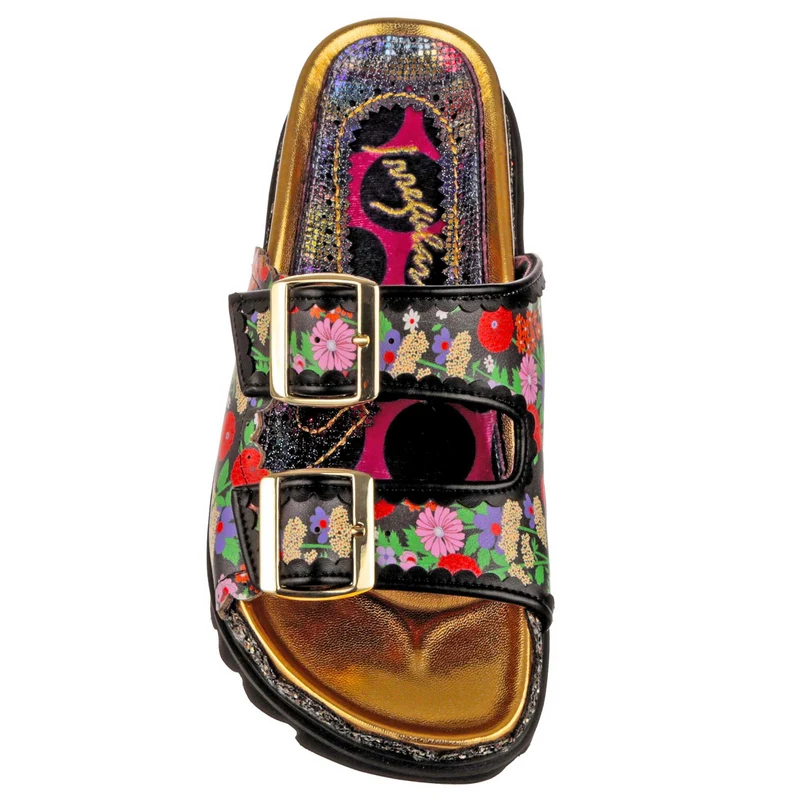 Irregular Choice Damen Garden Gander Sandale - Schwarz