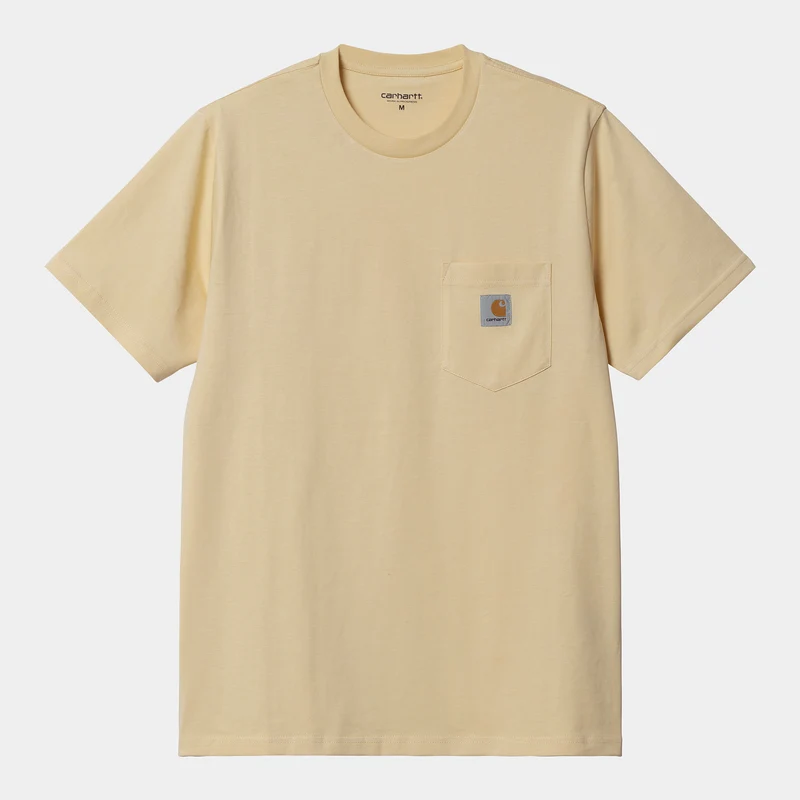 Carhartt WIP Herren-T-Shirt mit Tasche – Cornsilk