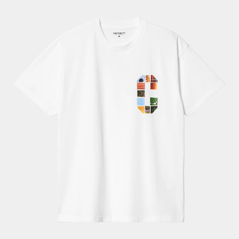 Carhartt WIP Herren Machine 89 T-Shirt – Weiß