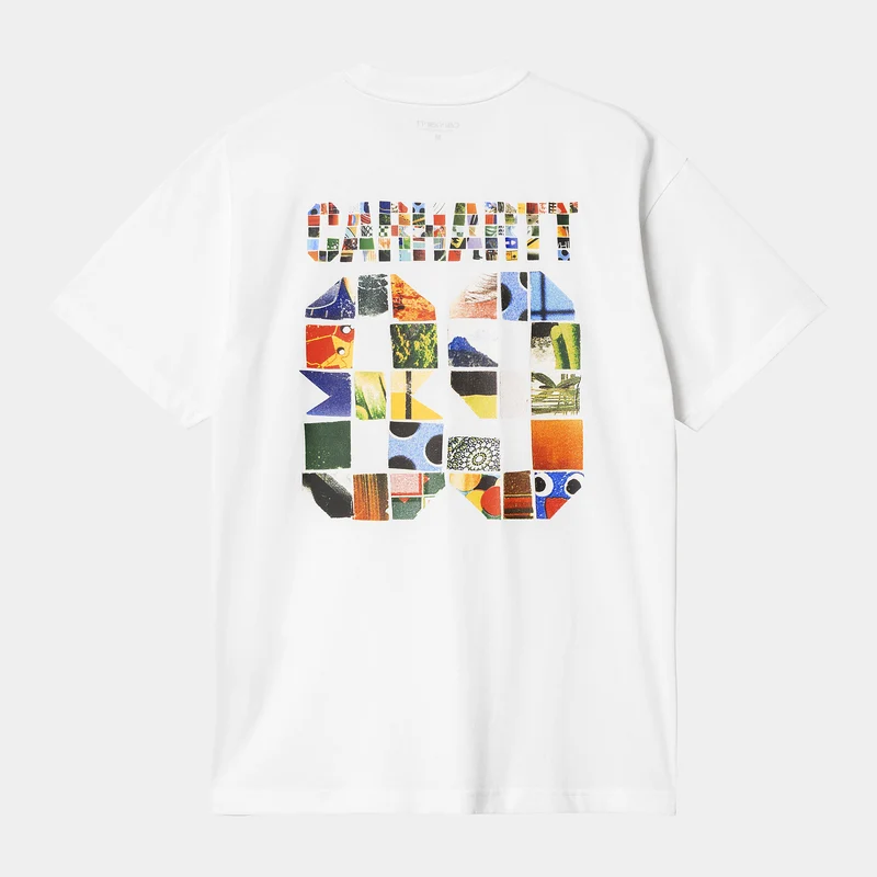 Carhartt WIP Herren Machine 89 T-Shirt – Weiß