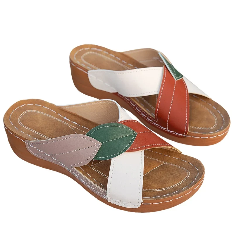 Sandali con zeppa da donna | Scarpe slip-on traspiranti