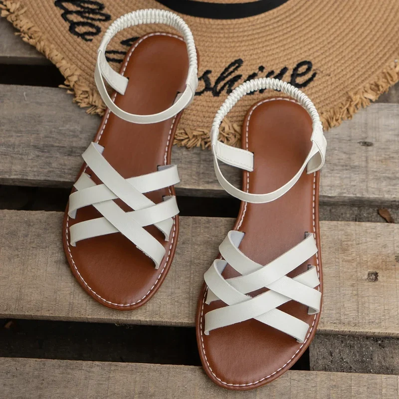 Sandali bassi da donna | Scarpe estive romane per tutti i giorni