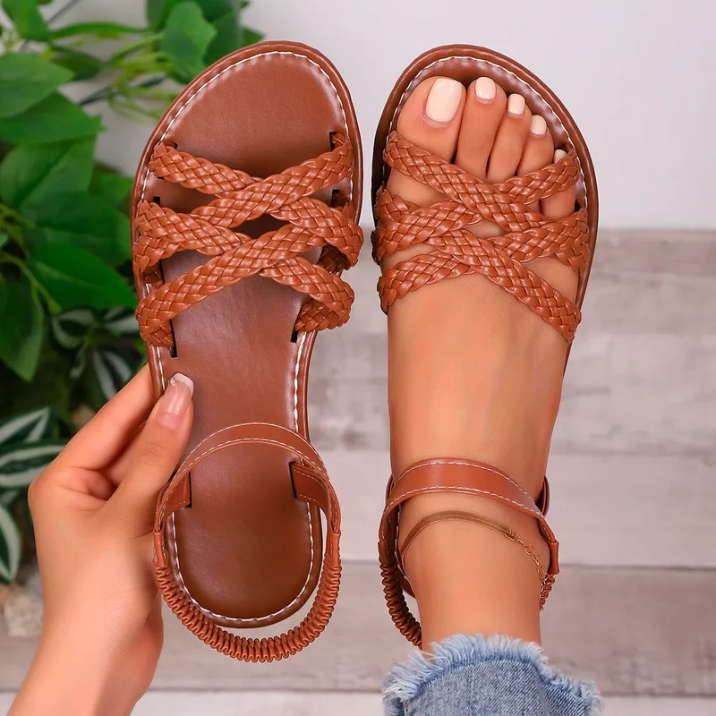 Sandali bassi da donna | Scarpe estive romane per tutti i giorni
