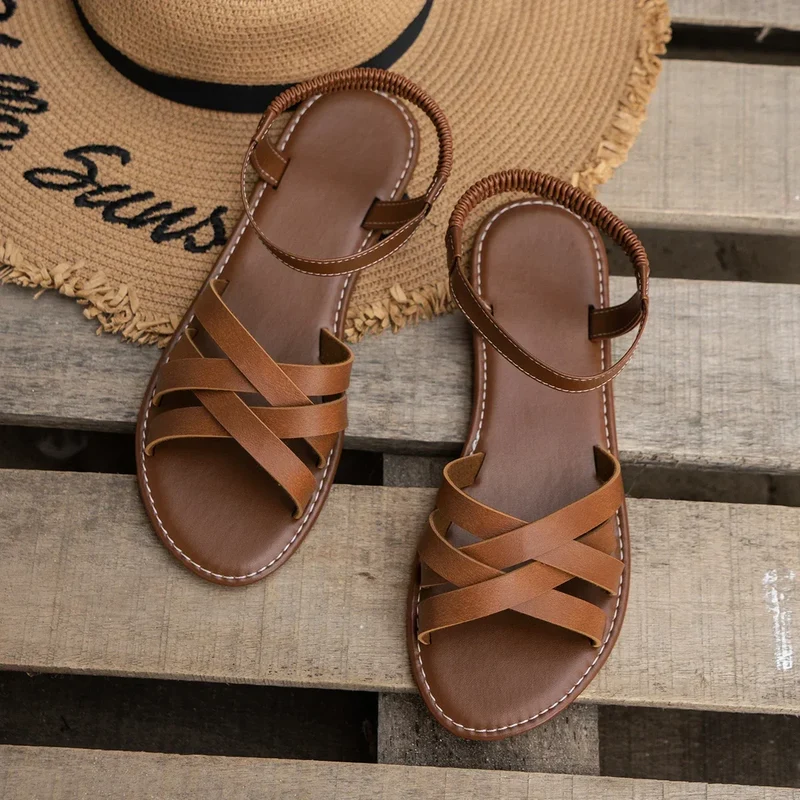 Sandali bassi da donna | Scarpe estive romane per tutti i giorni
