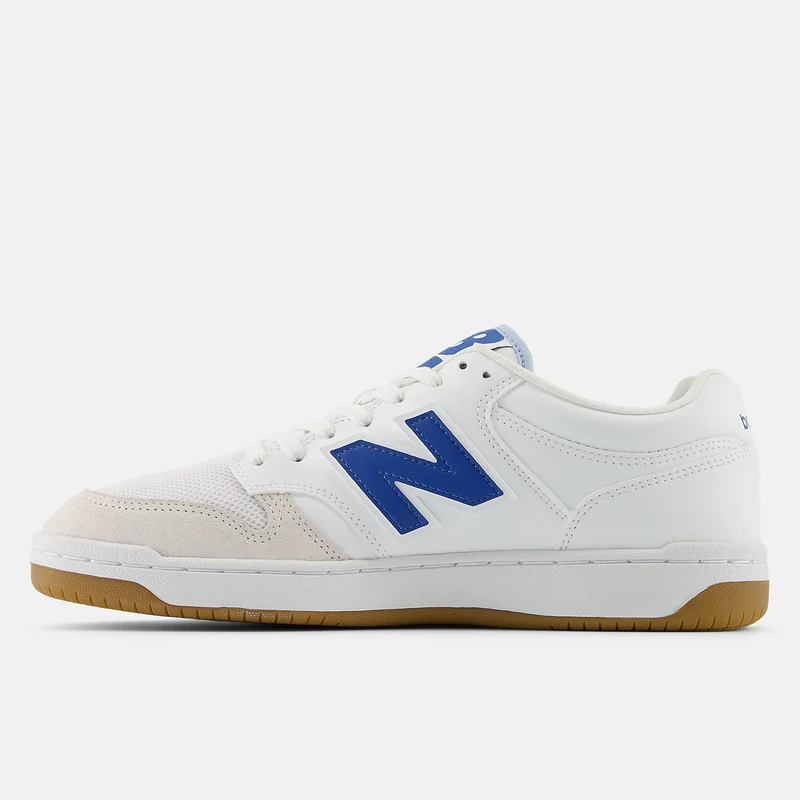 New Balance Unisex-Basketball-Modetrainer – Weiß / Blauer Achat