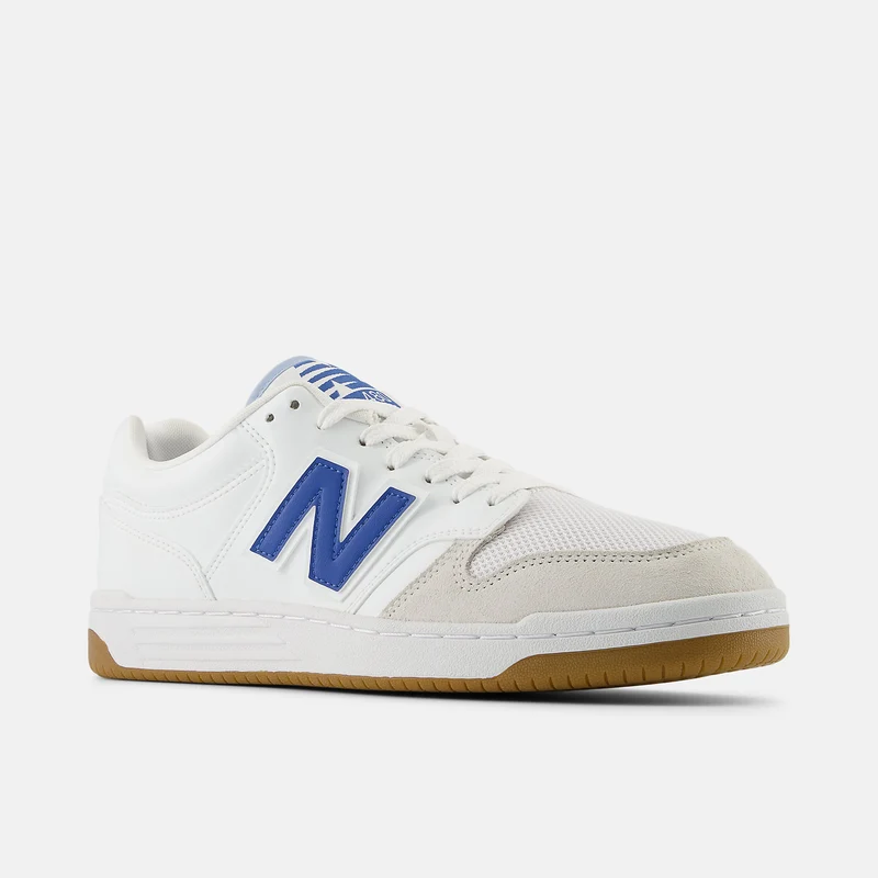 New Balance Unisex-Basketball-Modetrainer – Weiß / Blauer Achat