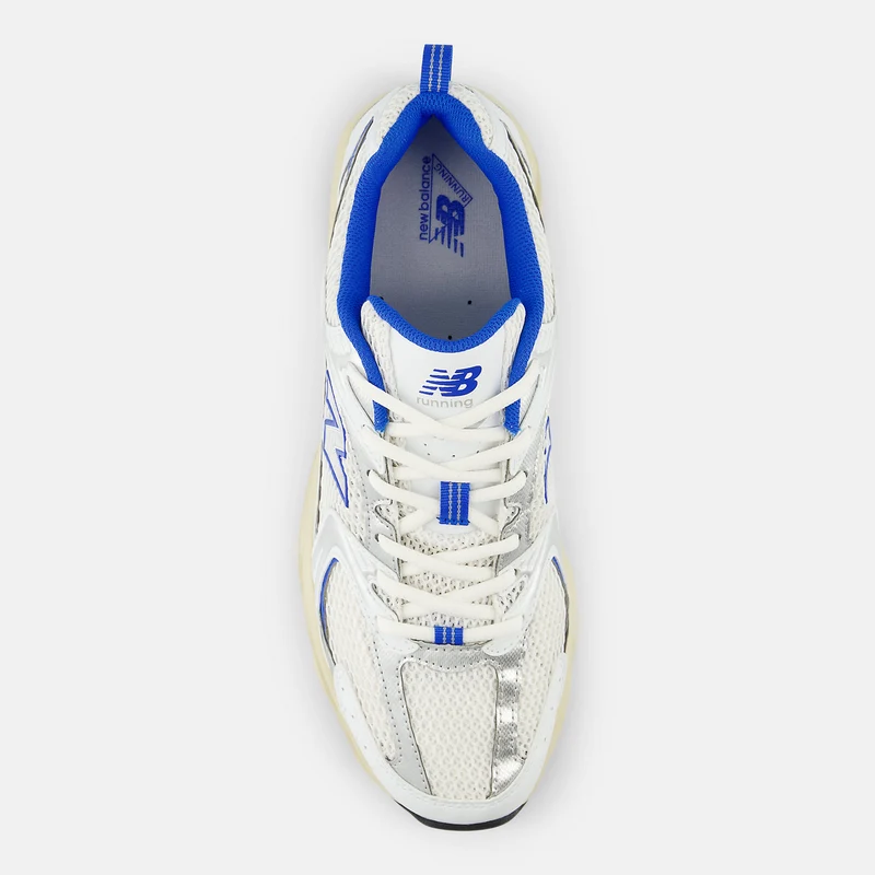 New Balance Unisex 530 Fashion Trainer – Weiß / Blau Oasis