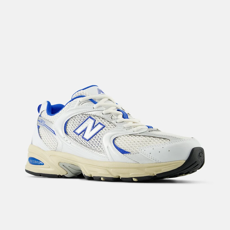 New Balance Unisex 530 Fashion Trainer – Weiß / Blau Oasis