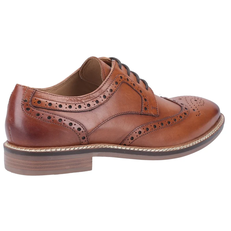Hush Puppies Herren Bryson Lederschuhe – Braun