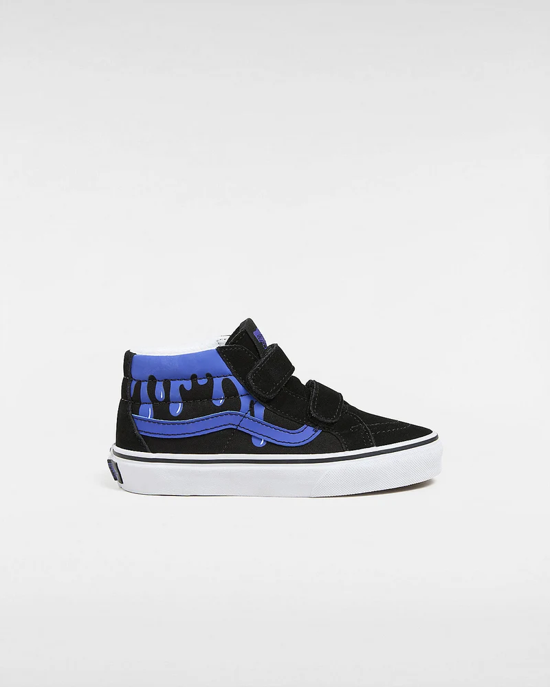 VANS Sk8-Mid Reissue-Turnschuhe für Kinder – Schwarz / Blau