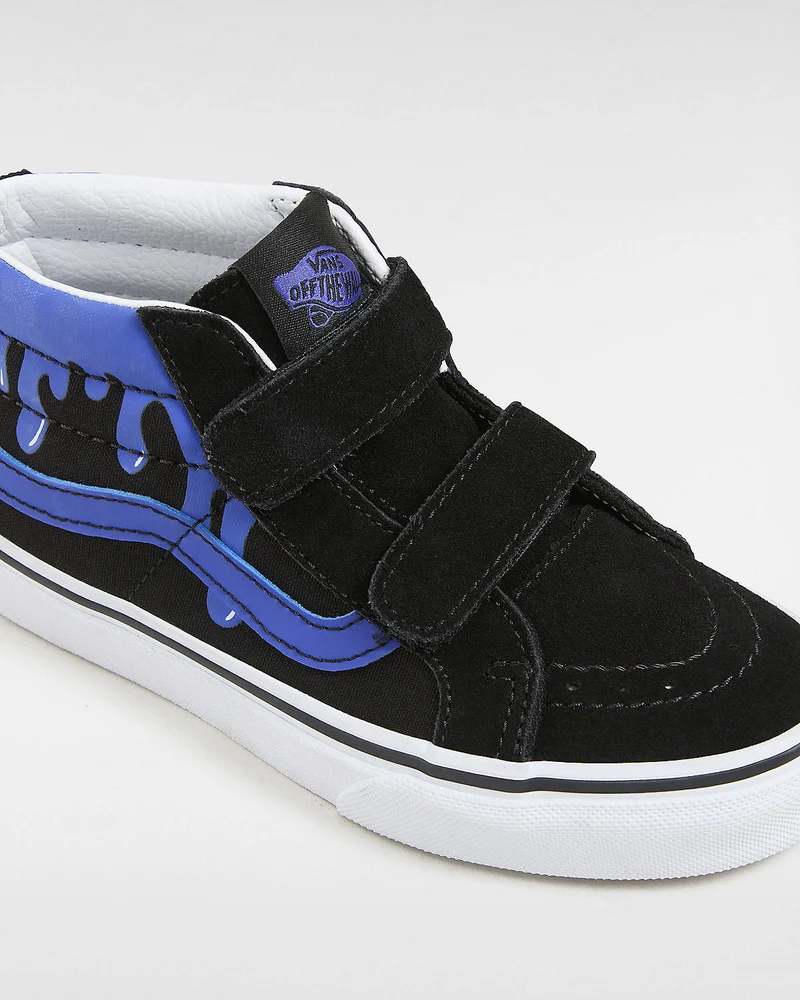 VANS Sk8-Mid Reissue-Turnschuhe für Kinder – Schwarz / Blau