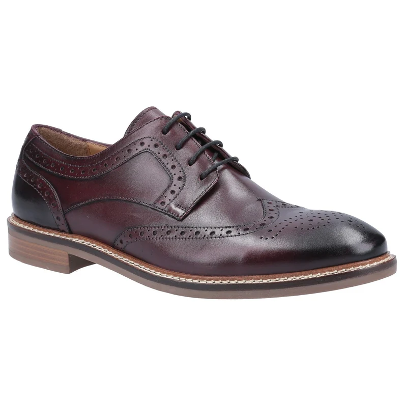 Hush Puppies Herren Bryson Lederschuhe – Rot
