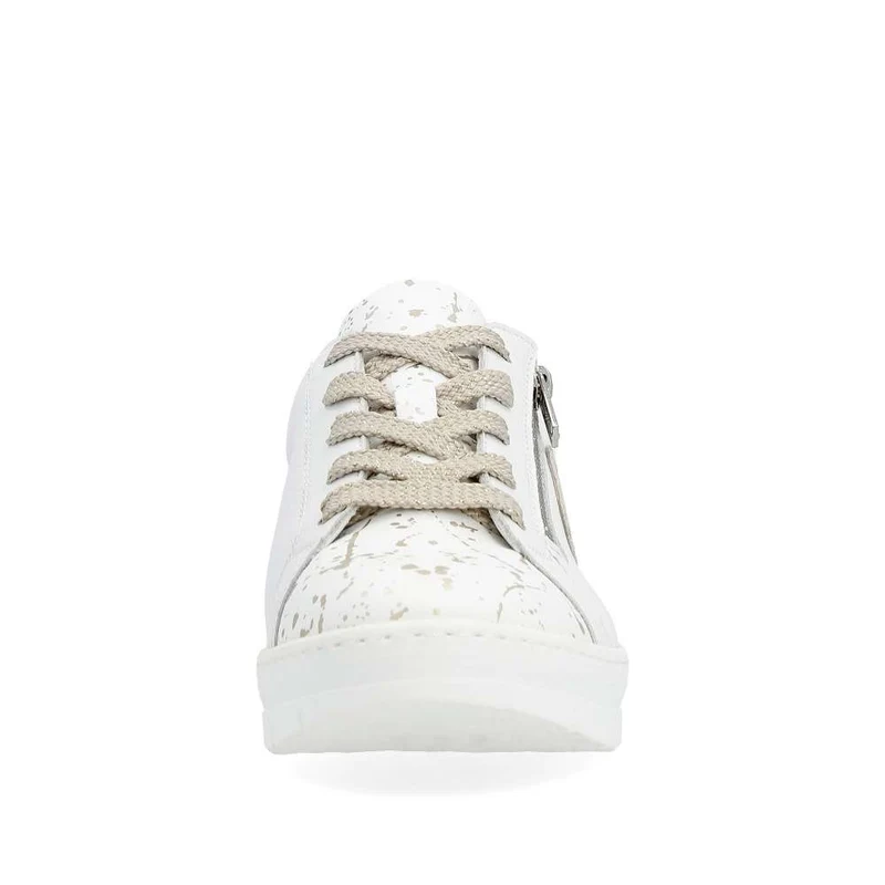 Remonte Modische Damen-Ledersneaker – Weiß