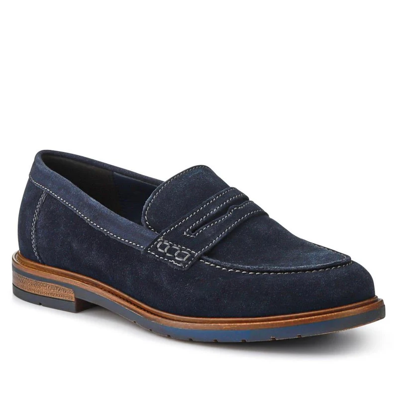 Suede Leather Penny Loafers - ITAR41012 / 327 506