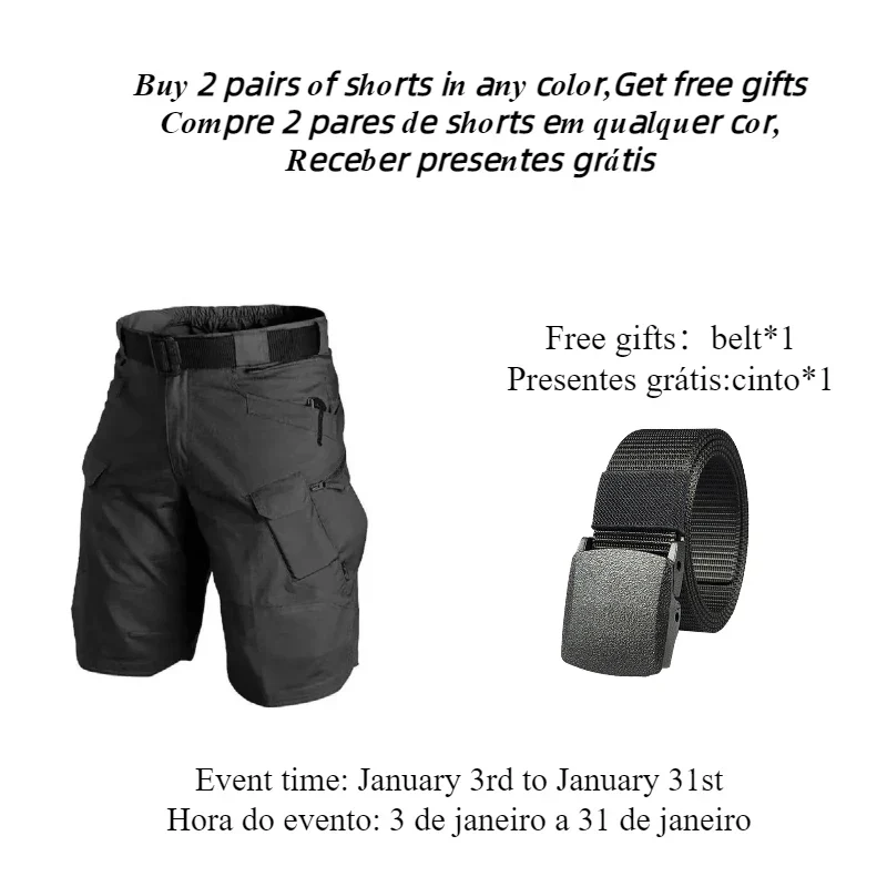 Taktische Cargo Shorts Herren | Wasserdichte Outdoor Shorts
