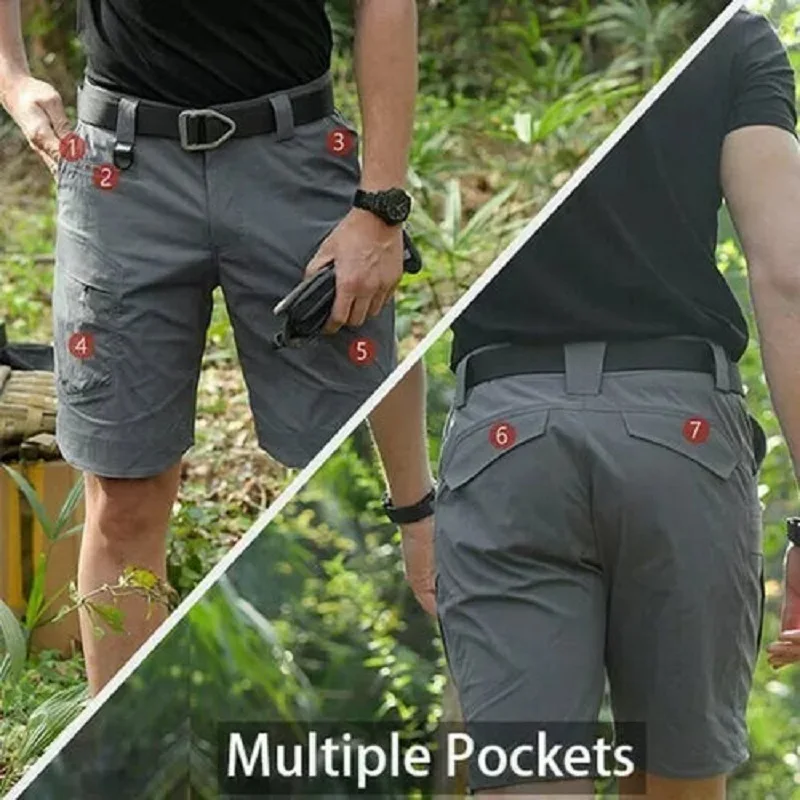 Taktische Cargo Shorts Herren | Wasserdichte Outdoor Shorts