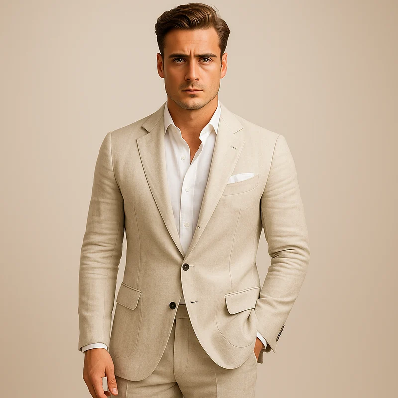 Placido | Leichter Herrenblazer mit schmaler Passform