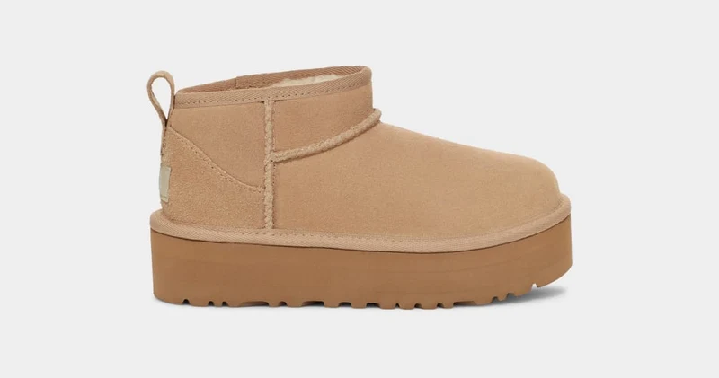 UGG Ultra-Mini-Plateaustiefel für Kinder | Sand