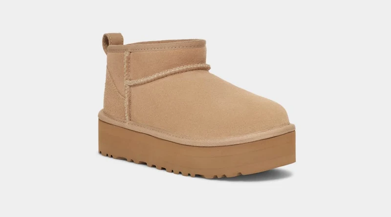 UGG Ultra-Mini-Plateaustiefel für Kinder | Sand