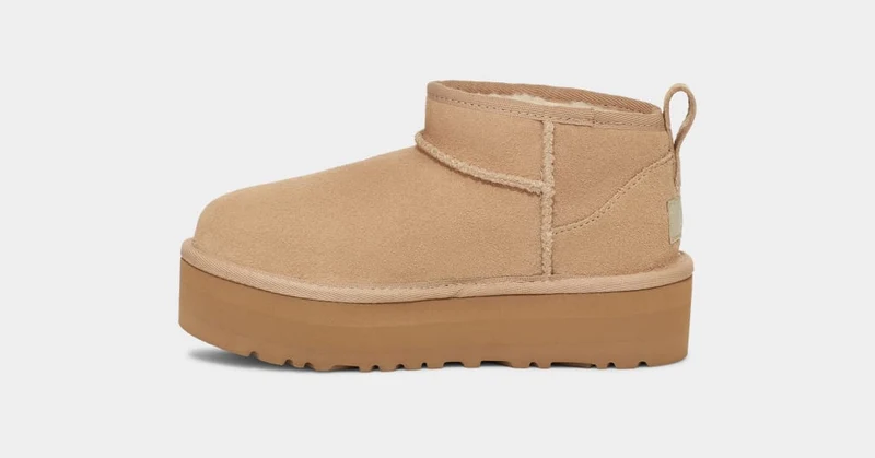 UGG Ultra-Mini-Plateaustiefel für Kinder | Sand