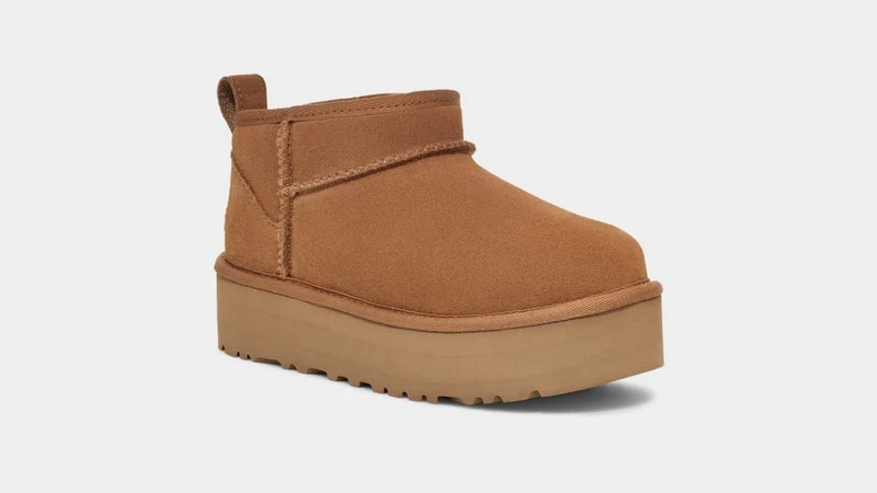 UGG Ultra-Mini-Plateau-Stiefel für Kinder | Kastanie