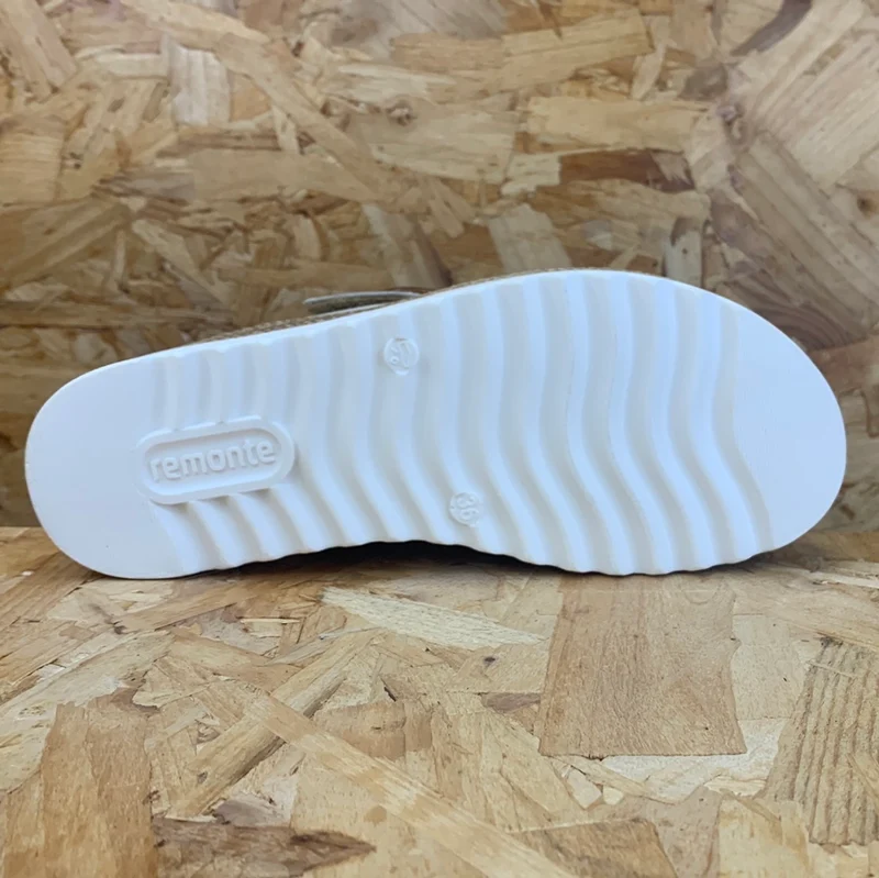 Remonte Modische Slip-On-Sandale für Damen – Beige