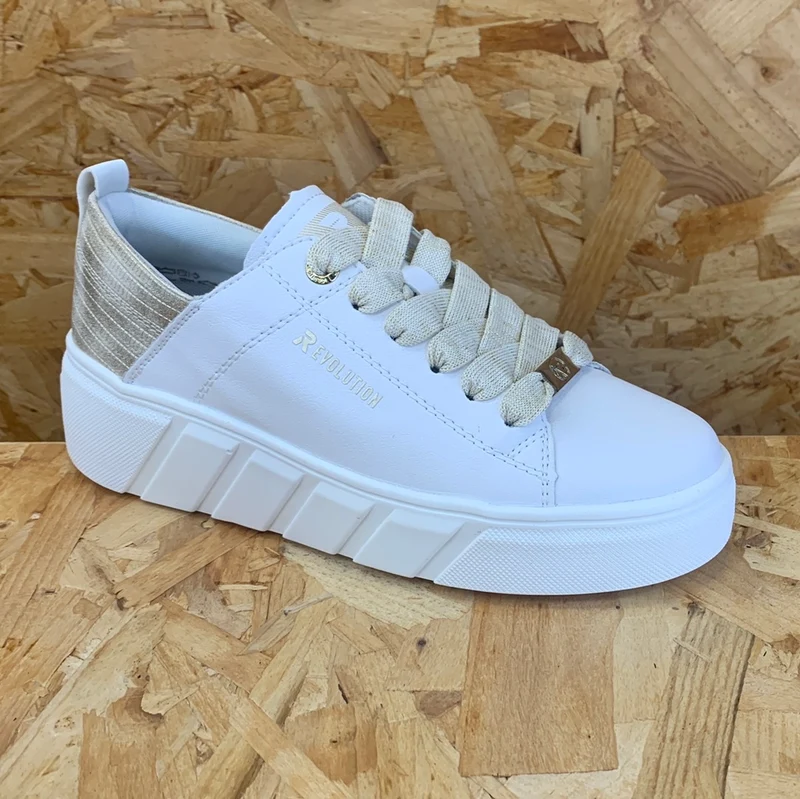 Rieker Damen Revolution Fashion Trainer – Weiß