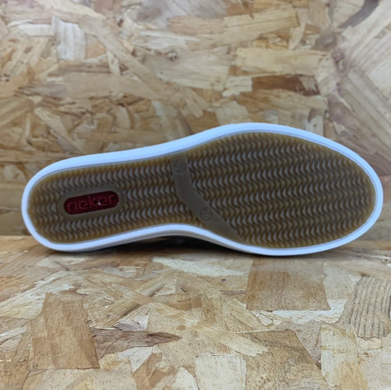 Rieker Mode-Sneaker aus Leder für Damen – Beige