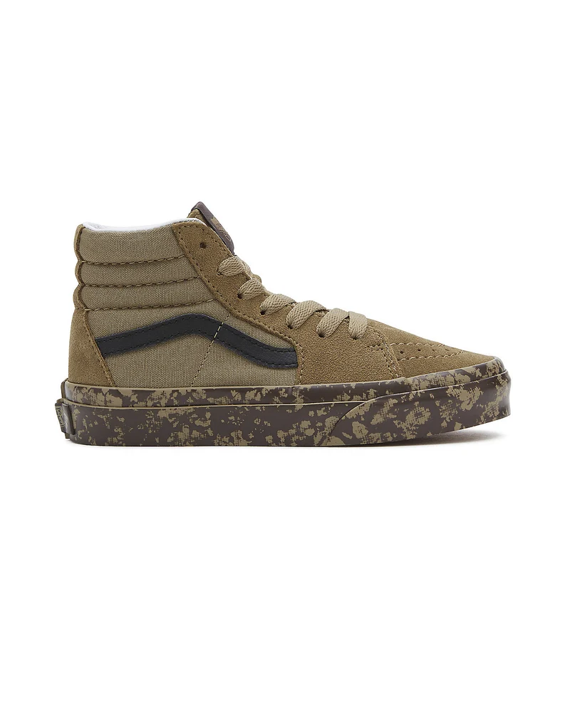 VANS Sk8-Hi Tye Dye-Turnschuhe für Kinder – Seitenwandbraun