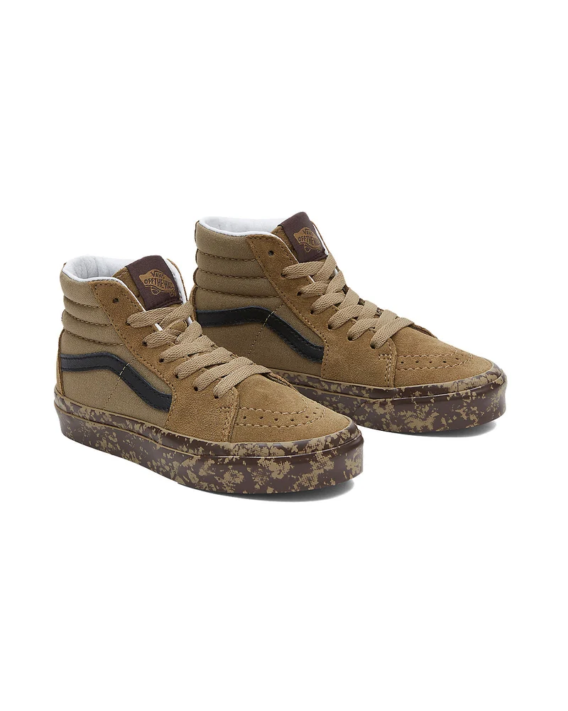 VANS Sk8-Hi Tye Dye-Turnschuhe für Kinder – Seitenwandbraun