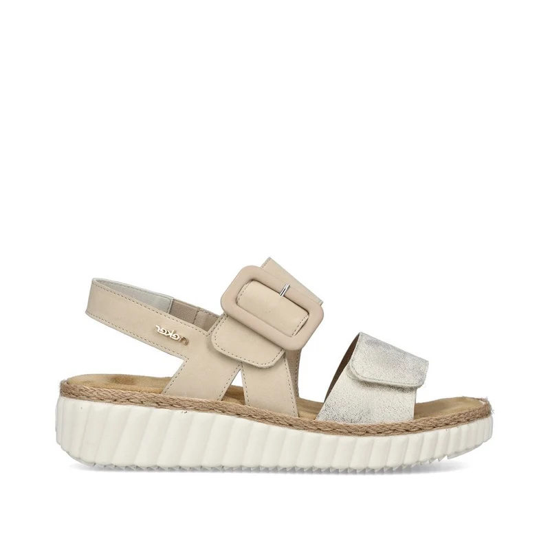 Rieker Damenmode-Sandale – Beige