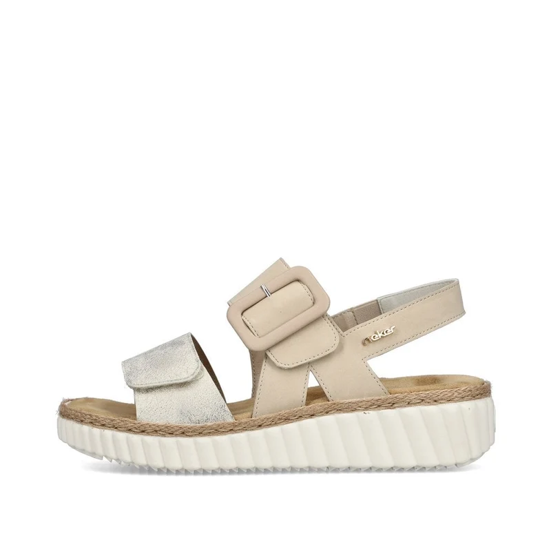 Rieker Damenmode-Sandale – Beige