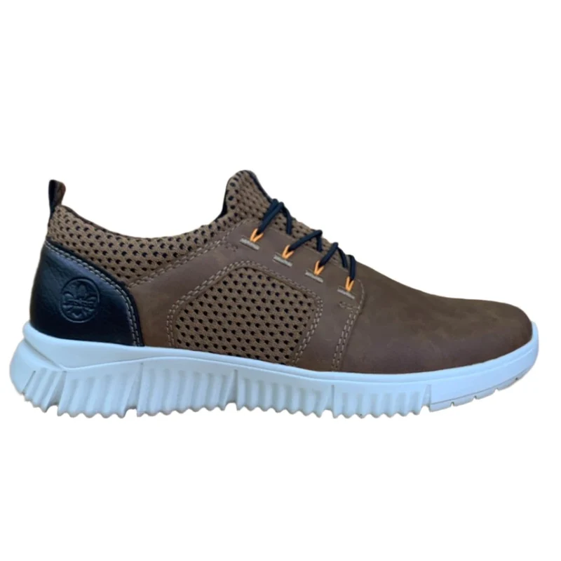Rieker Modische Slip-on-Sneaker für Herren – Braun