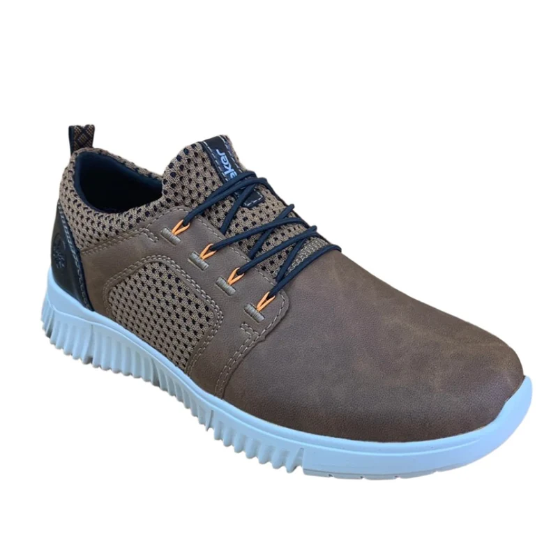 Rieker Modische Slip-on-Sneaker für Herren – Braun