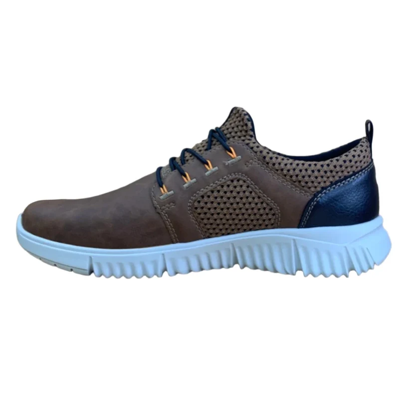 Rieker Modische Slip-on-Sneaker für Herren – Braun
