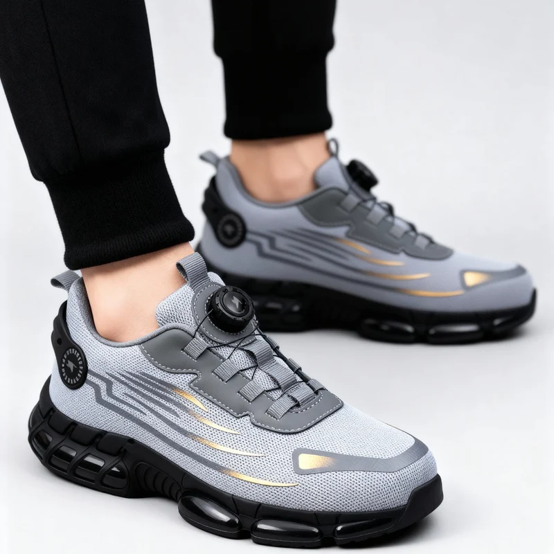 Scarpe antinfortunistiche S3 uomo comode | Scarpe da lavoro leggere con punta in acciaio