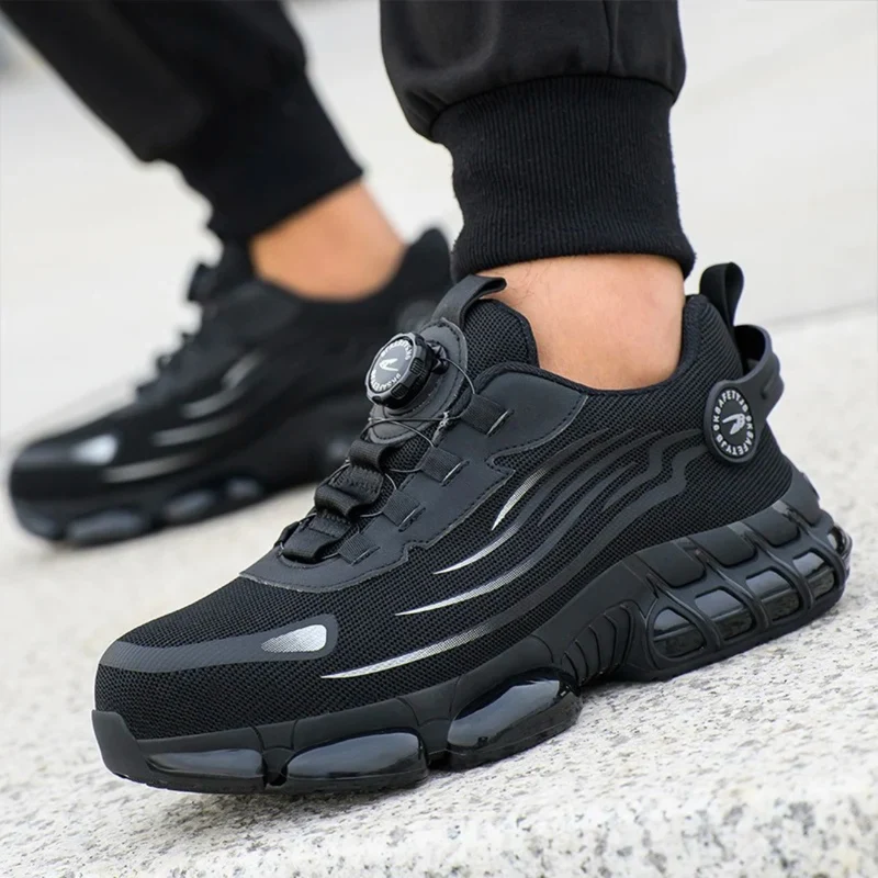 Scarpe antinfortunistiche S1P leggere | Scarpe da lavoro uomo sportive, traspiranti