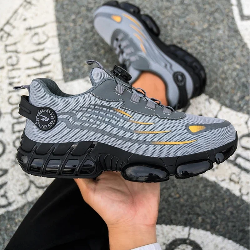 Scarpe antinfortunistiche S1P leggere | Scarpe da lavoro uomo sportive, traspiranti
