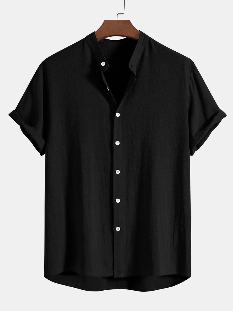 Completo da uomo con camicia a manica corta e pantaloni | Moda casual