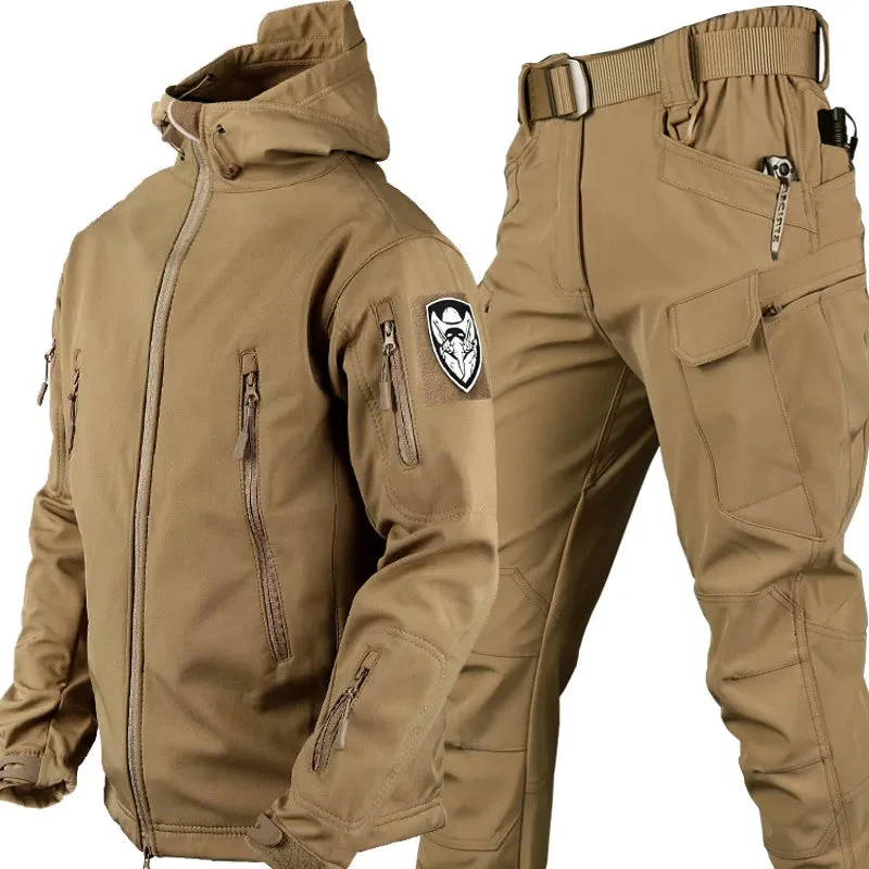 Giacca antivento tattica e pantaloni | Completo outdoor