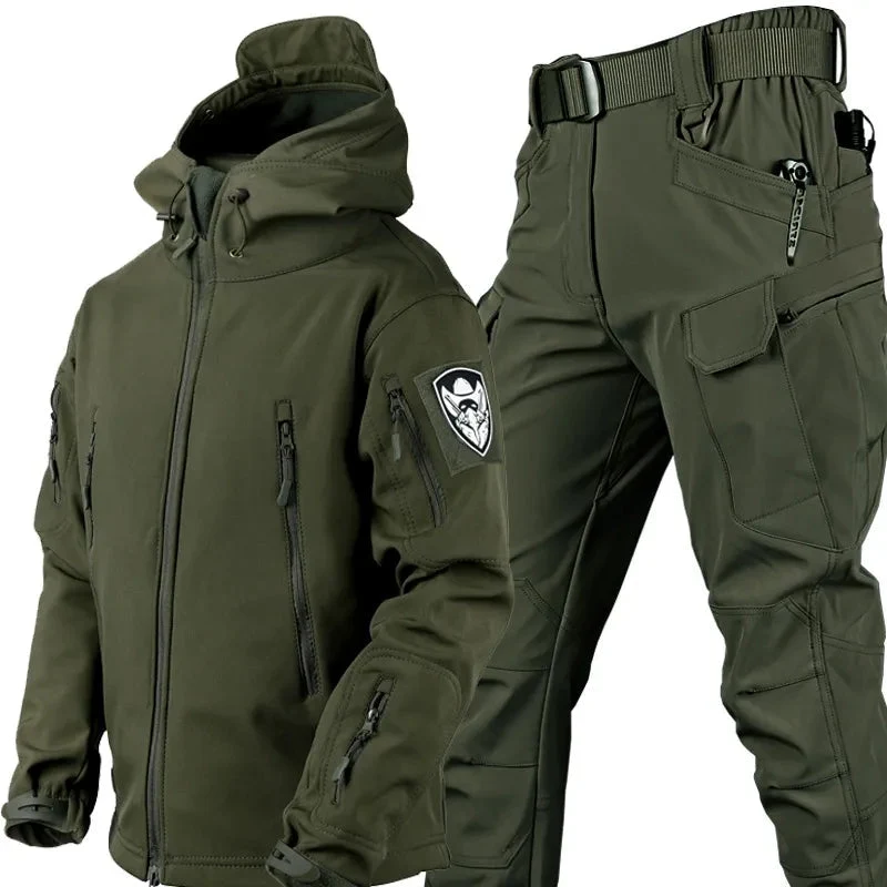 Giacca antivento tattica e pantaloni | Completo outdoor