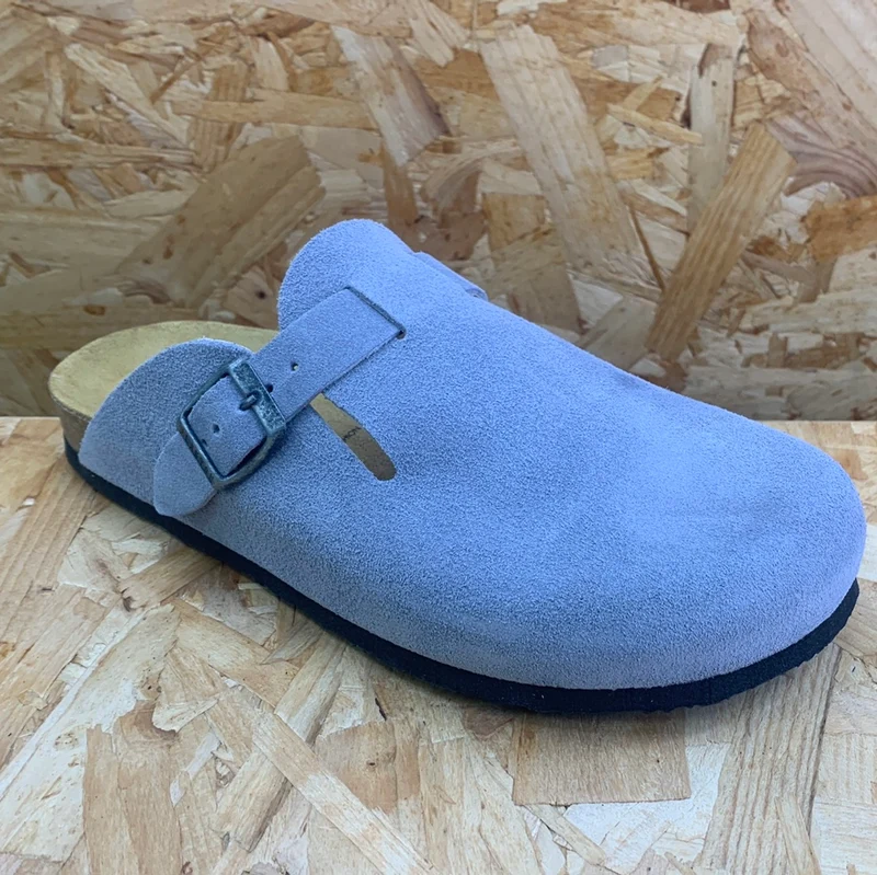 Plakton Herren-Pantoletten Gibraltar aus Leder – Denim