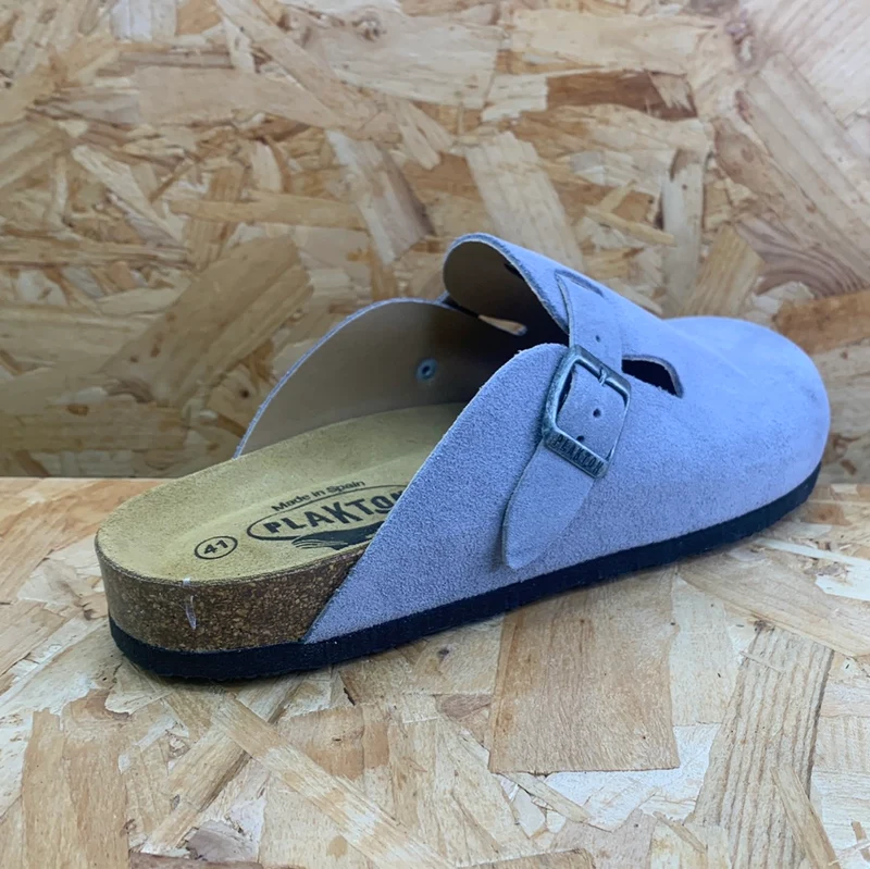 Plakton Herren-Pantoletten Gibraltar aus Leder – Denim