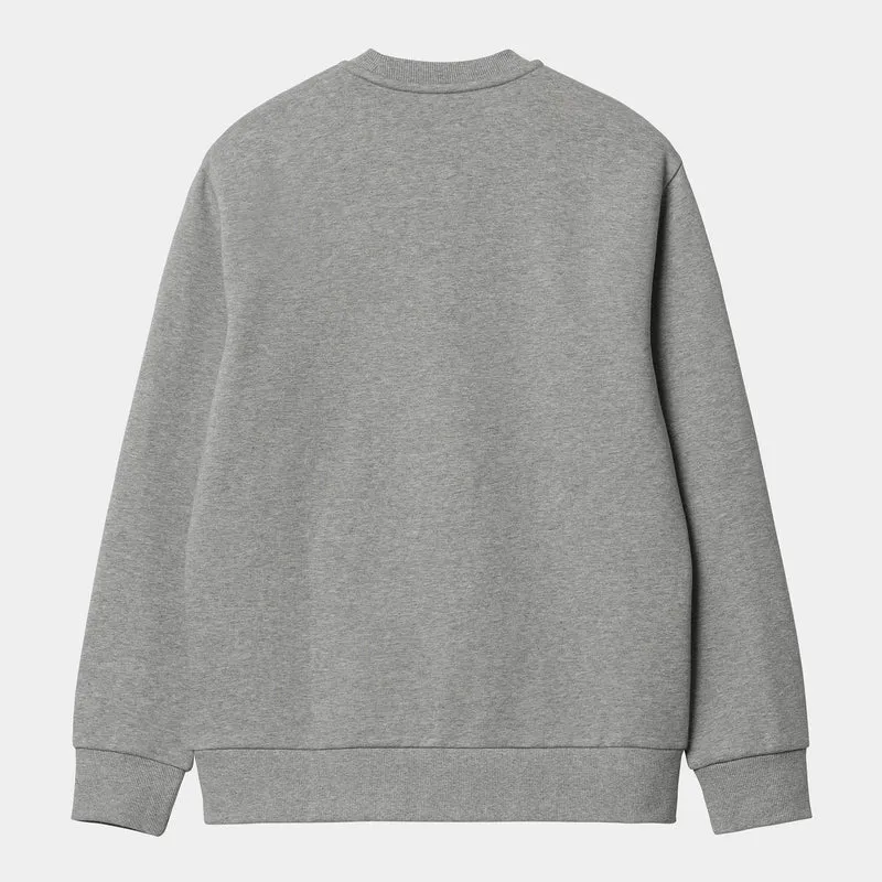 Carhartt WIP Herren Carhartt WIP Sweat-Top – Grau meliert