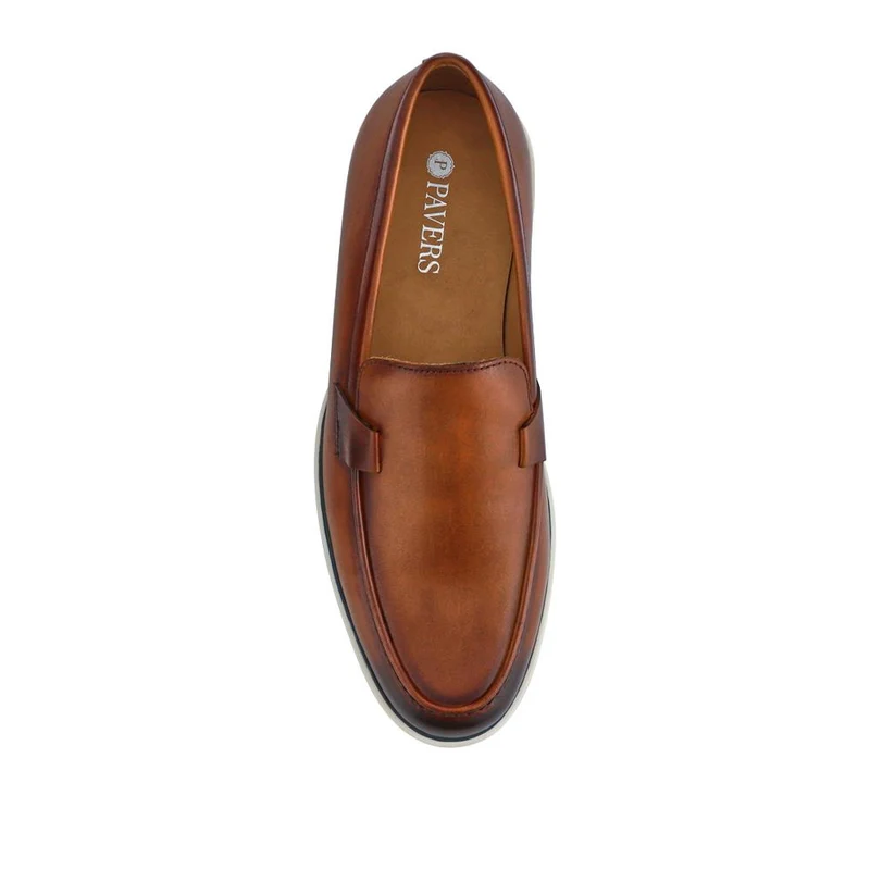 Smart All-Leather Loafers - SAKM41010 / 327 204 - Cognac