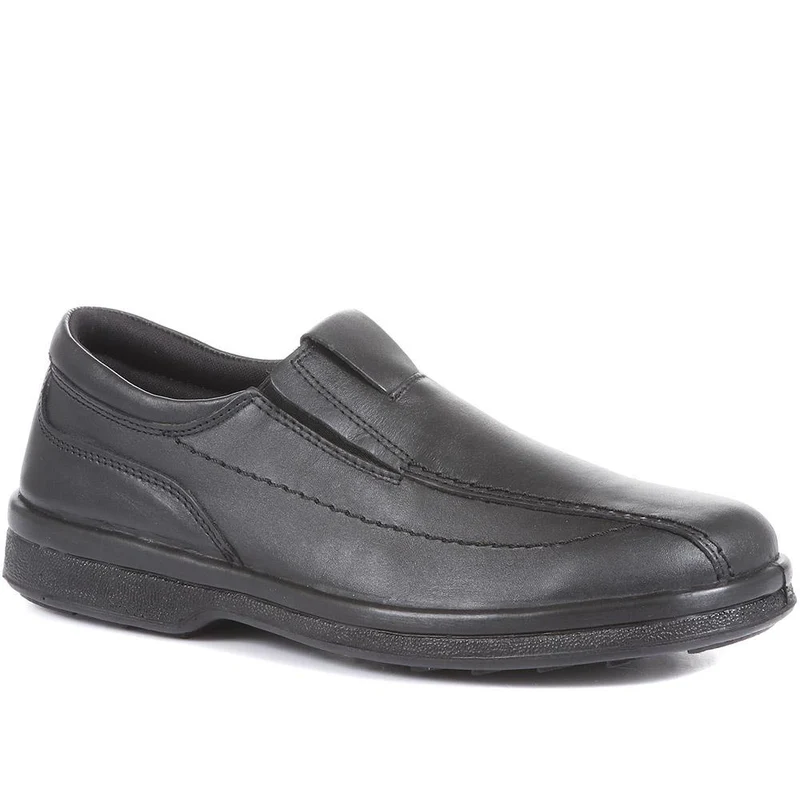 Leather Slip On Shoes - RAJ1801 / 145 886