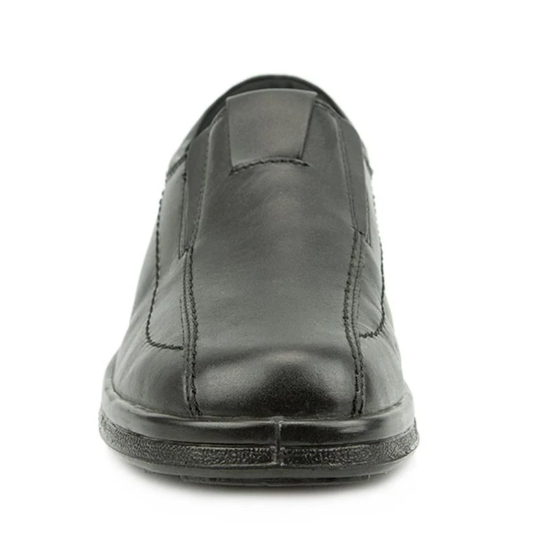 Leather Slip On Shoes - RAJ1801 / 145 886 - Black