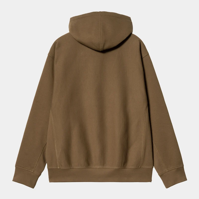 Carhartt WIP Herren American Script Sweatshirt-Hoodie - Holzfäller