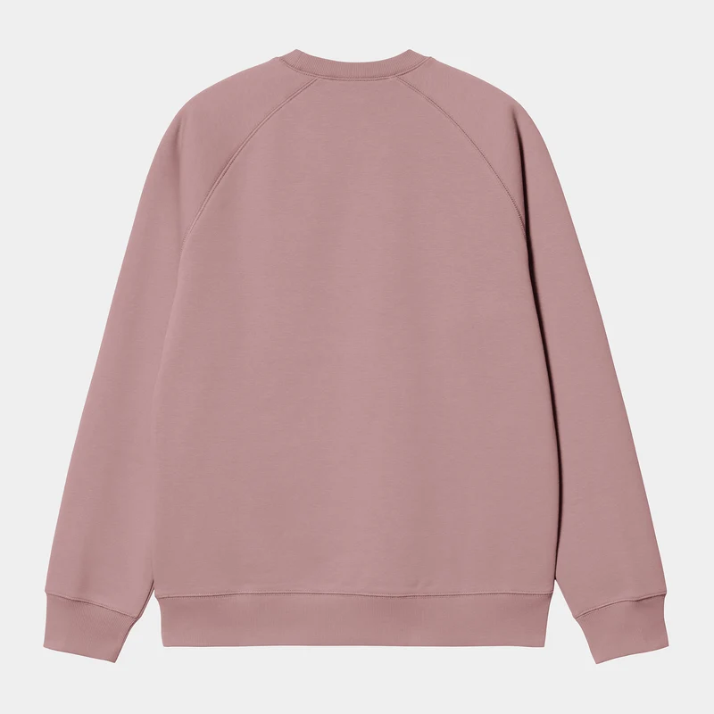 Carhartt WIP Herren Chase Sweat Top – Glasrosa / Gold